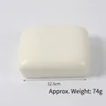 White slow-rebound PU foam toast squishy toy with 12.5cm length and realistic texture - Large Square White Bread