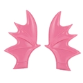 Pink glossy bat wing hair clips for Halloween party accessories and festive DIY decoration - #5 Pink Bat Hair Clips