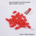 Miniatur rote Geleebohnen aus Harz für Puppenhaus DIY Basteln und Dessertdekoration - 1.4cm Mittlere Rote Geleebohne