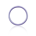 Braccialetto rigido in plastica viola chiaro scintillante con finitura in oro foglia - Bracciale rigido liscio viola (30006)