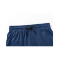Men's dark blue mesh gym shorts featuring elastic waistband and adjustable drawstring - Dark Blue (Detail 3)