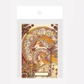 Art Nouveau Mucha Zodiac acrylic fridge magnet in transparent retail packaging - Song of Vintage Art