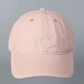 Detail shot of pink washed cotton baseball cap featuring white Coldsborate embroidery - M(56-58cm) / Pink