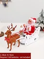 Babbo Natale elettrico su slitta con renne, regalo di Natale 30x18cm per bambini - Babbo Natale sulla slitta delle renne (musicale)