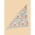 Floral print pet bandana featuring a vintage botanical pattern on white cotton fabric - L / Pattern 43/Retro Rich Floral
