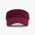 Breathable burgundy sun visor hat for women with UV protection and adjustable large fit - Adjustable / Burgundy (23H026)