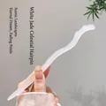 Elegant wavy white resin hair stick with traditional Chinese aesthetic and jade-like finish - 86# White Jade Heaven Hairpin