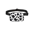 Waterproof cow print nylon waist bag with adjustable strap and durable buckle - Cow Print