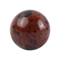 Polished natural red and black spotted agate crystal sphere for office and home decor - 40mm / Mahogany Obsidian