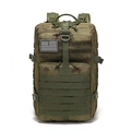 Waterproof military tactical backpack in jungle camouflage with MOLLE system and flag patch - One Size / FG Camouflage