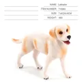 Modellino di cane Labrador in miniatura in bianco crema e arancione chiaro - Labrador