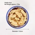 Modelo de comida de cacahuete realista en cuenco de porcelana con dimensiones - Cacahuetes Hervidos