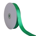 Vibrant green 2cm satin ribbon roll for gift wrapping and cake decoration - Green