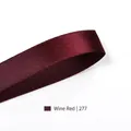 9mm wine red satin ribbon with fine woven texture and silky finish for gift wrapping - 9mm x 100 Yards / Wine Red (277)