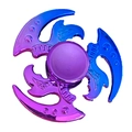 Fidget spinner με φτερά δράκου και μεταλλικό μπλε-μωβ ντεγκραντέ φινίρισμα - Διαβαθμισμένο Εκθαμβωτικό Κυρίαρχη Λεπίδα