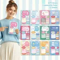 Set of 12 monthly adhesive planner stickers with cute illustrations on coated paper - Rainy Season Thoughts