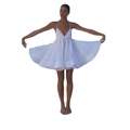 White deep V-neck halter mini dress with pleated puffy skirt and open back style - S / White
