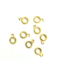 14k goldgefüllter Universal-Anhängerverschluss mit strukturierter Kante für Schmuckbau - 7mm Universalbügel / 18K Gold