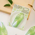 Cabbage leaf shaped sticky notes, 80x80mm memo pad for DIY journaling, 30 sheets - Green Leaf / 30 Sheets/Pad