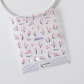 Autocollants 5D pour ongles avec motifs de fleurs roses en relief style TS-2386 - Relief 5D Floral Élégant (TS-2386)