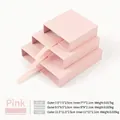 Pink PE film jewelry drawer box set in three sizes for rings and necklaces display - 7*7*2cm / Light Pink Drawer Outer Box