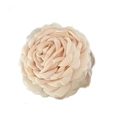Elegant champagne gold fabric flower hair claw clip with vintage French aesthetic petals - Apricot