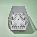 Διαφανές κουτί αποθήκευσης τροφίμων ψυγείου με δίσκο αποστράγγισης για την κουζίνα - Μεγάλο-Διαφανές-Με Διαχωριστικό