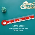 Cartoon red Christmas ruler with Santa Claus pattern and 15cm measuring scale - 15CM / Santa Claus