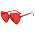 Transparent Red Frame Red Lens