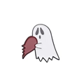 Ghost enamel pin holding broken heart cartoon brooch for bags and jackets - Ghost Hugging Broken Heart Style B (xz8865)