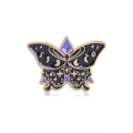 C1861-2 Black Purple Starry Butterfly
