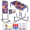 3-in-1 dinosaur toss game set with soft dart gun, bean bags, and colorful rings - Dinosaur 3-in-1 Throwing Competitive Game Set / YNQ307 (1159g)
