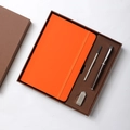 A5 Notebook + Pen + Refill + USB Gift Set Orange