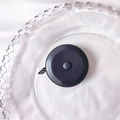 Tragbares mini schwarzes rundes Maßband für Körpermaße und Nähen, rundes Design - Schwarz (Ohne Dekoration)