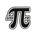 Badge épingle symbole pi en émail avec texte inspire en noir et blanc - Style Symbole Pi (XZ4348)