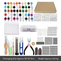 Kit de feutrage à l'aiguille 50 couleurs avec laine, outils et accessoires en boîte - 50 Couleurs Laine 3g + Outil + Boîte d'expédition