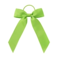 Détail d'un nœud papillon en ruban gros-grain vert vif avec élastique robuste - Vert Lumineux