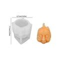 Funny Halloween pumpkin face silicone mold for DIY candles, size 7.7x6.7cm 3.03x2.63in - NO.5 Funny Pumpkin