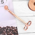 Elegant rose gold stainless steel candle wick trimmer on minimalist lifestyle background - Rose Gold Wick Trimmer