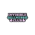 Rosa-blauer Emaille-Anstecker Invisible Illness Club mit niedlicher Reliefschrift für Kleidung - Unsichtbare Krankheit Club Stil (QHXZ1290)