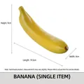 Realistic artificial yellow banana model for home decor and photography display - Banana A-Single