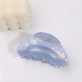 Pince à cheveux irisée bleu-violet aux couleurs bonbon avec finition nacrée brillante - Bleu foncé