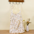 Detail of vintage floral muslin nursing cover made from breathable double-layer cotton fabric - Abundant Flowers