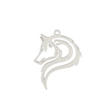 Side Profile Wolf Head Steel