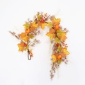 60cm autumn maple leaf and pumpkin vine garland for Thanksgiving wall decoration - Maple Leaf Pumpkin Vine (AG250527)
