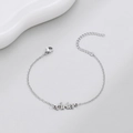 Silver Aries zodiac bracelet made of polished stainless steel with adjustable chain - Aries Steel