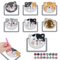 Kit segnalibri fai-da-te pittura diamante con 7 gatti cartoon e strass scintillanti - Stili di Gatti Misti / Adesivi E Strumenti Per Puntinatura