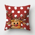 Red Background Reindeer (8) / 45x45cm