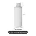 2L large capacity transparent airtight grain storage container with measuring cup lid - Large Style