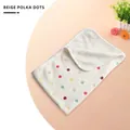 Soft coral fleece pet blanket with beige polka dot pattern for dogs and cats - 60*40cm / Beige Dot